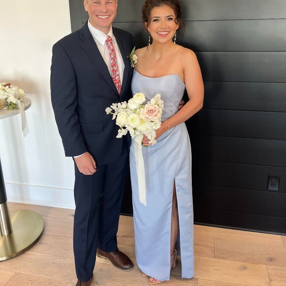 Jenny Yoo Waverly Dress in Whisper Blue - Size 8 - Picture 1 of 4